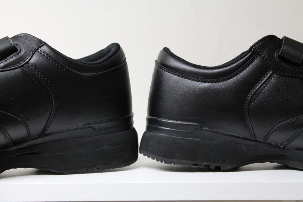 Heel lift modification on a shoe